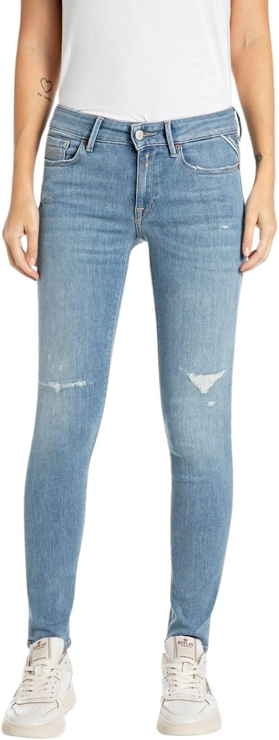 شلوار جین زنانه ریپلی مدل New Luz، برش دم پا گشاد و کشی