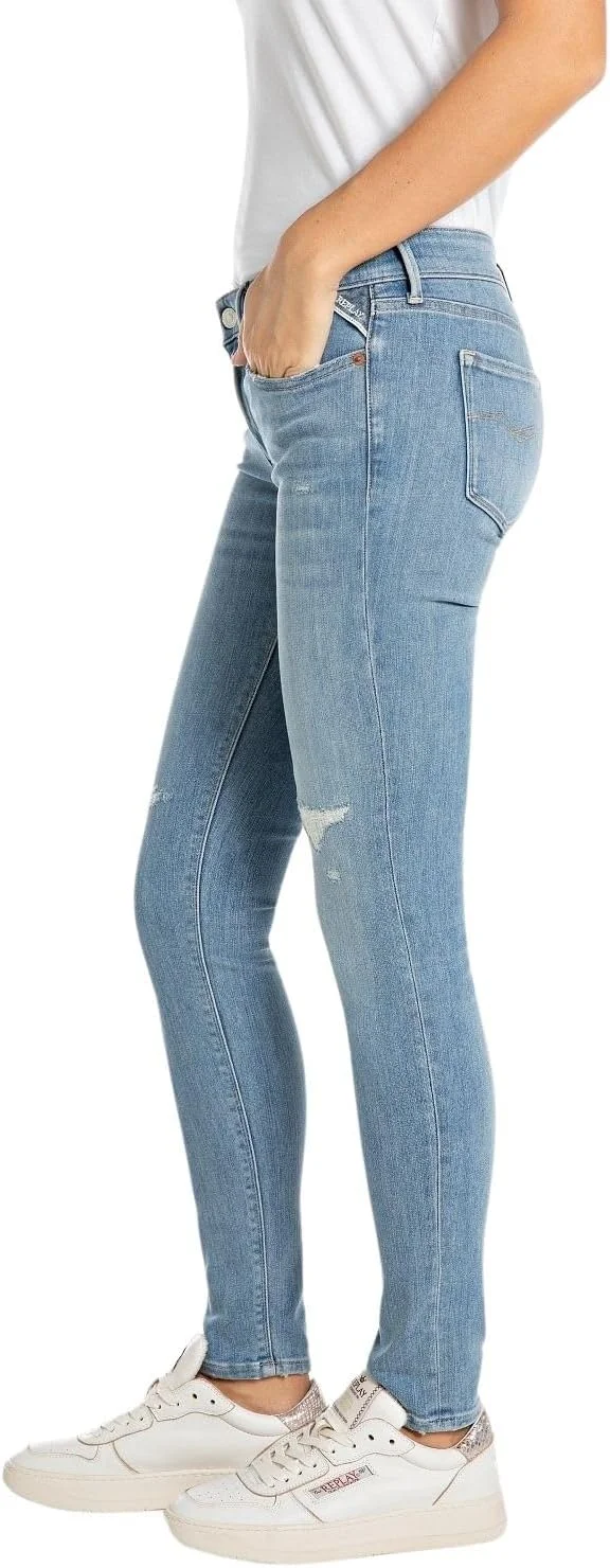 شلوار جین زنانه ریپلی مدل New Luz، برش دم پا گشاد و کشی