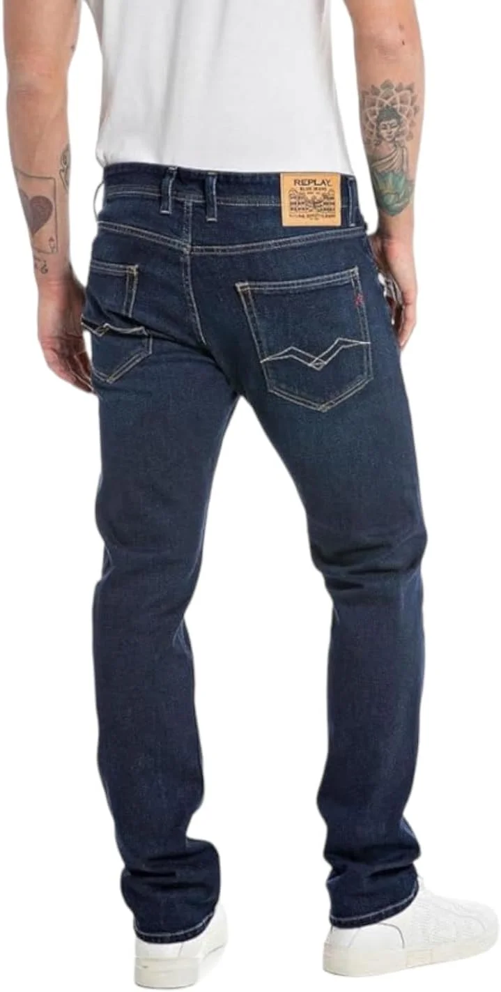 شلوار جین راسته مردانه ریپلی مدل Grover، آبی، سایز 31W x 32L