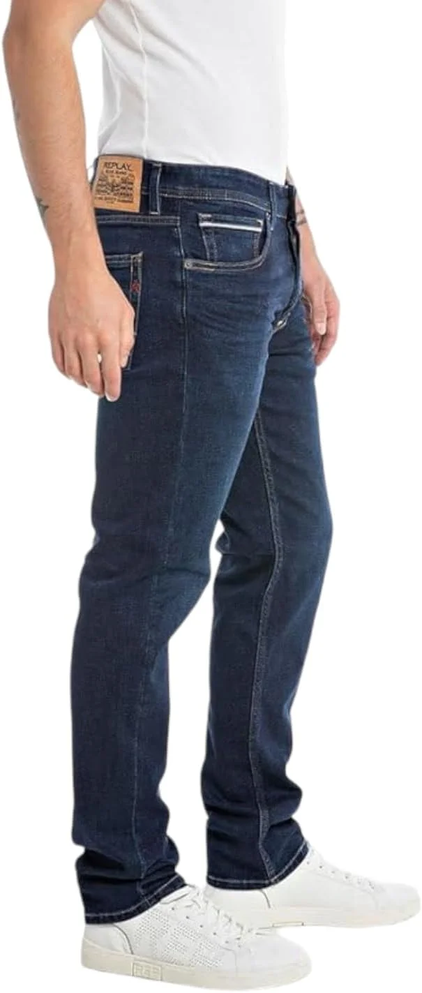 شلوار جین راسته مردانه ریپلی مدل Grover، آبی، سایز 31W x 32L