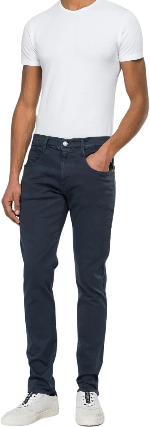 شلوار جین مردانه ریپلی مدل Anbass Slim-Fit Hyperflex Colour X-Lite با قابلیت کشسانی
