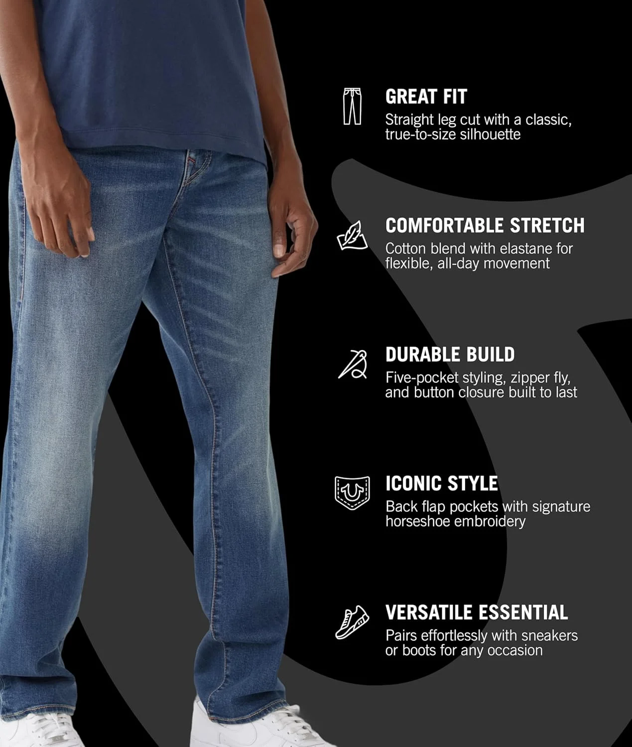 شلوار جین راسته مردانه