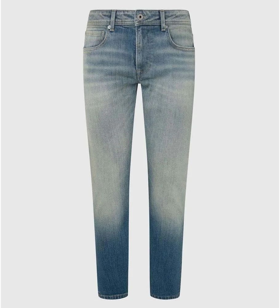 شلوار جین مردانه پپه جینز مدل استنلی با فاق متوسط و فرم پاچه باریک