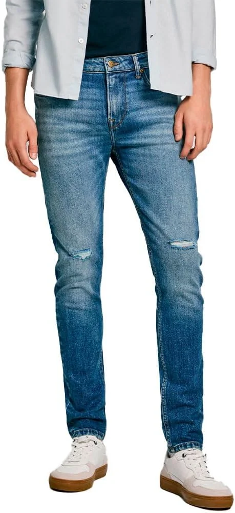 شلوار جین مردانه پیپه جینز مدل جذب و زاپ دار