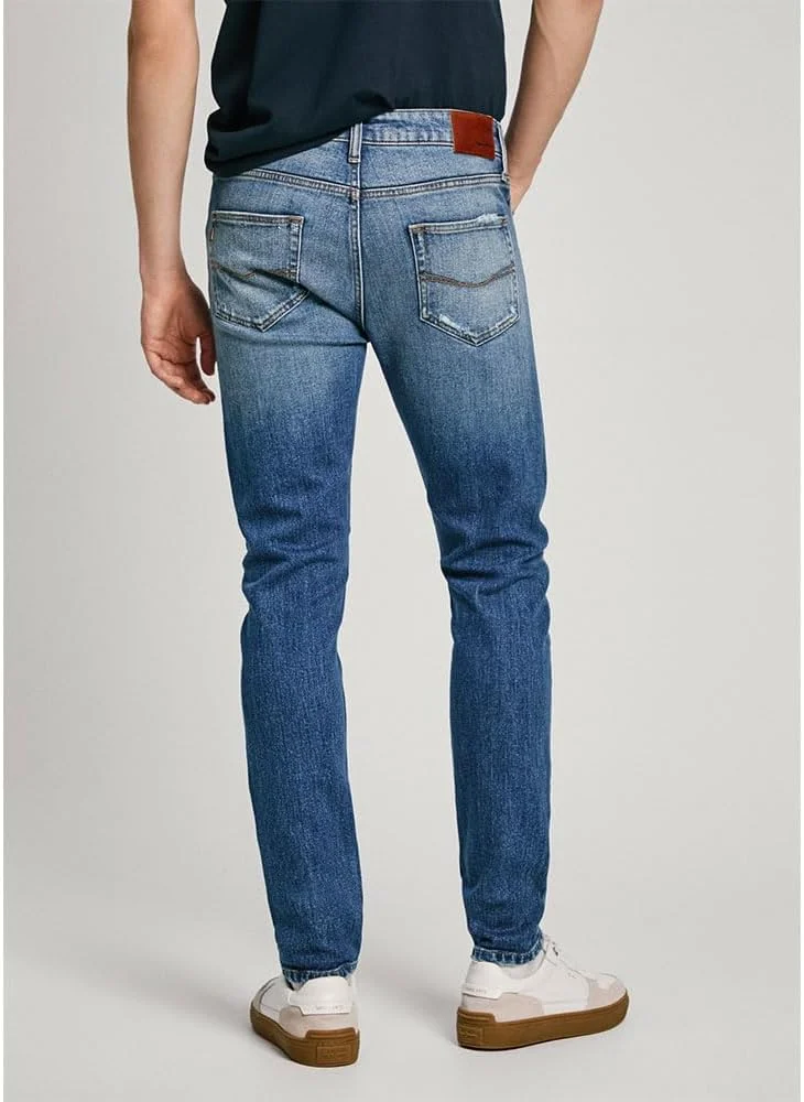 شلوار جین مردانه پیپه جینز مدل جذب و زاپ دار