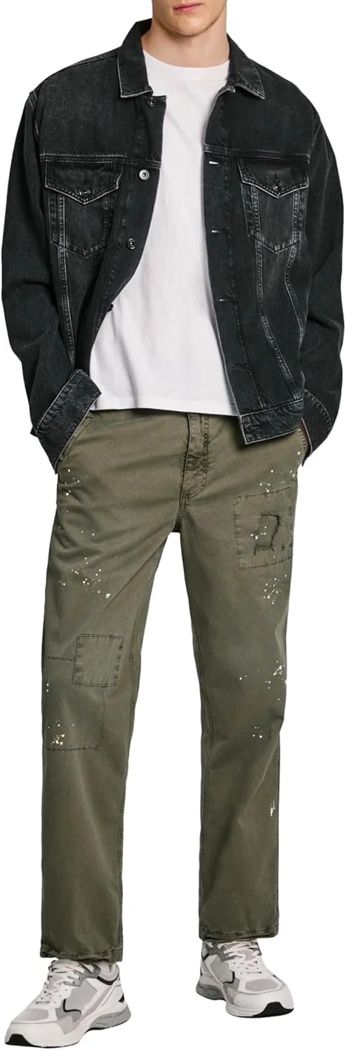 شلوار مردانه پیپه جینز، مدل آزاد و طرح دار