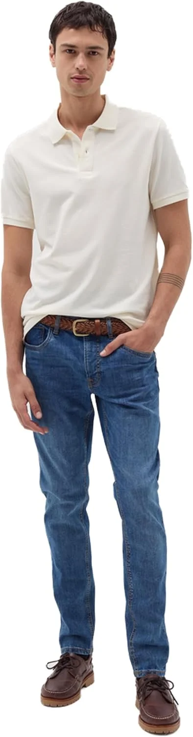 شلوار جین مردانه OVS با فاق جذب و کشی و دارای پنج جیب