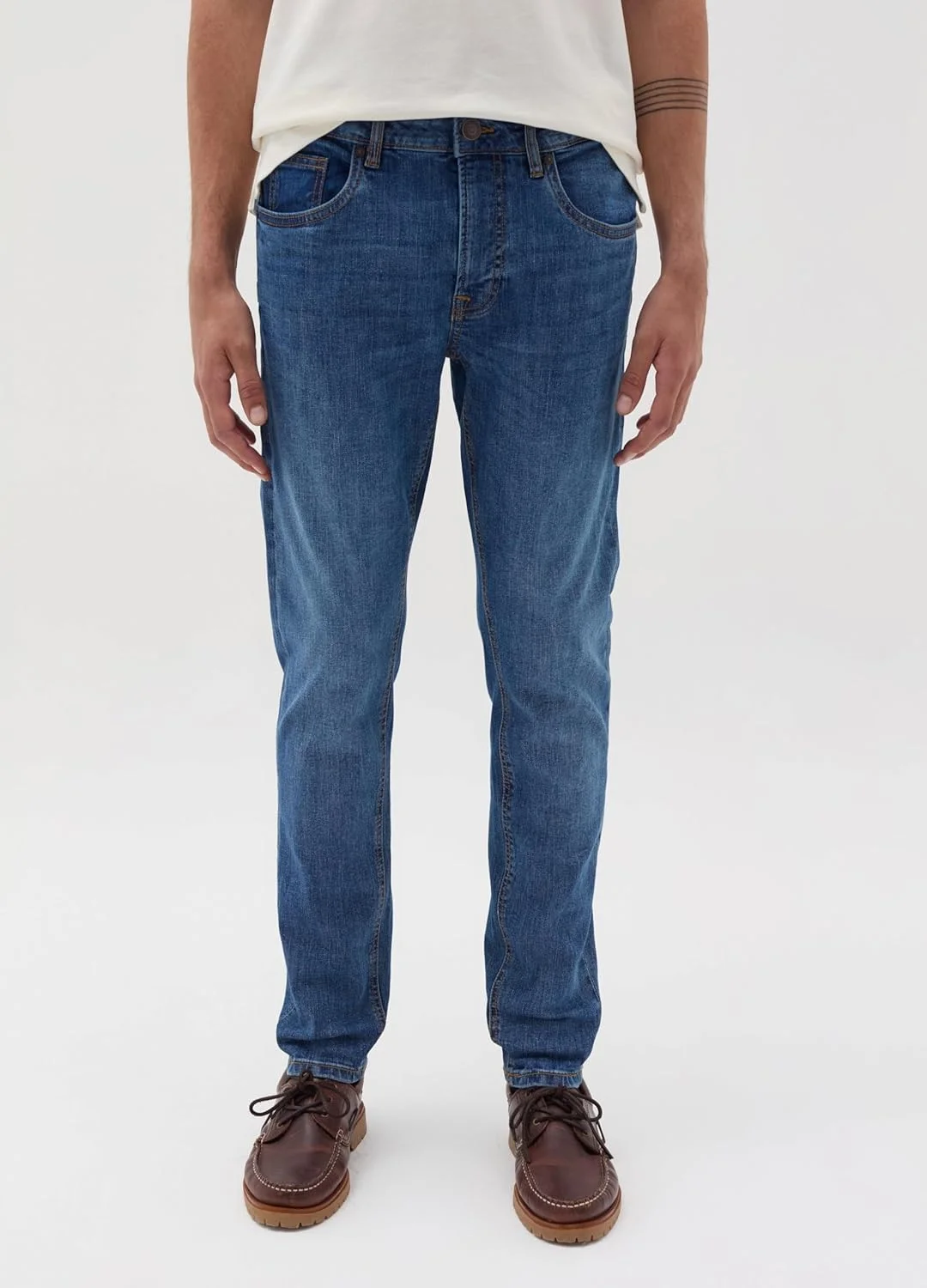 شلوار جین مردانه OVS با فاق جذب و کشی و دارای پنج جیب