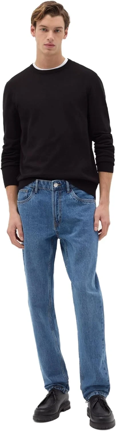 شلوار جین مردانه اسلیم فیت OVS مدل 002196587 با پنج جیب