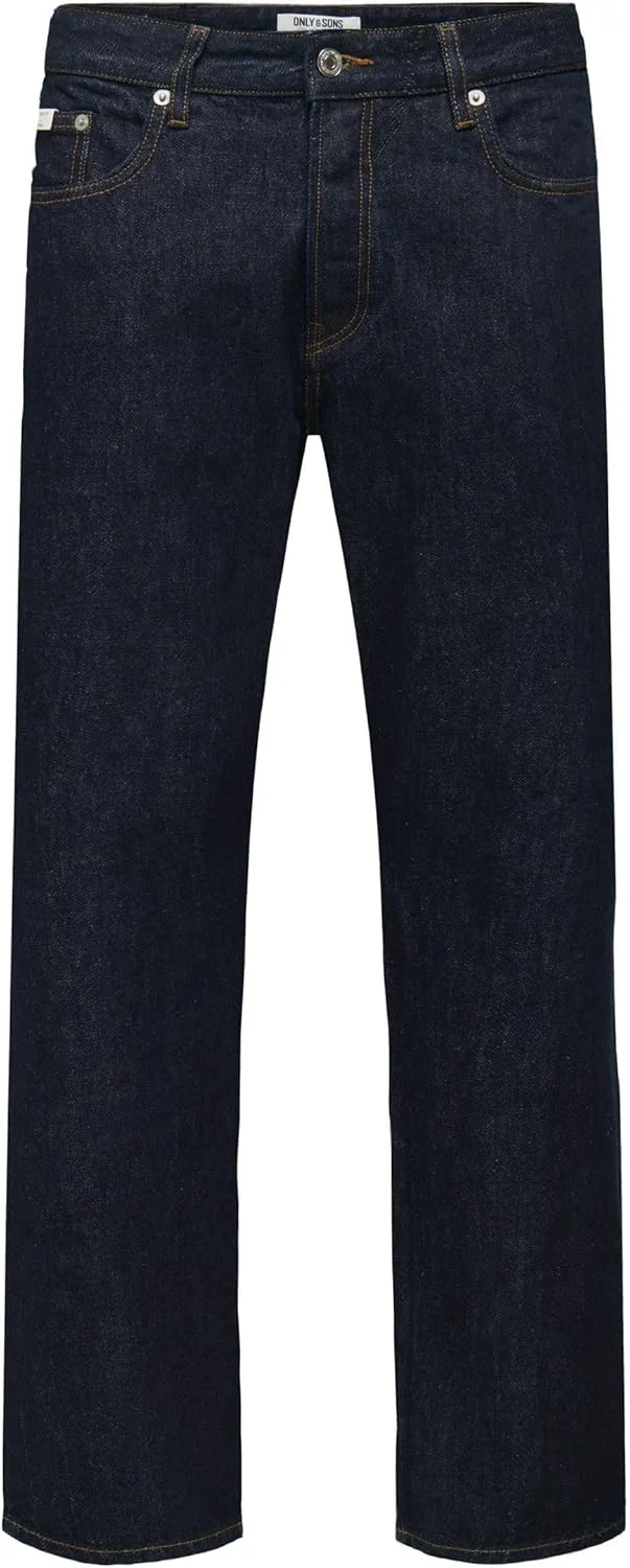 شلوار جین مردانه Only & Sons Onsedge Straight Db Rinse 4942 Tai Dnm (تک عددی)