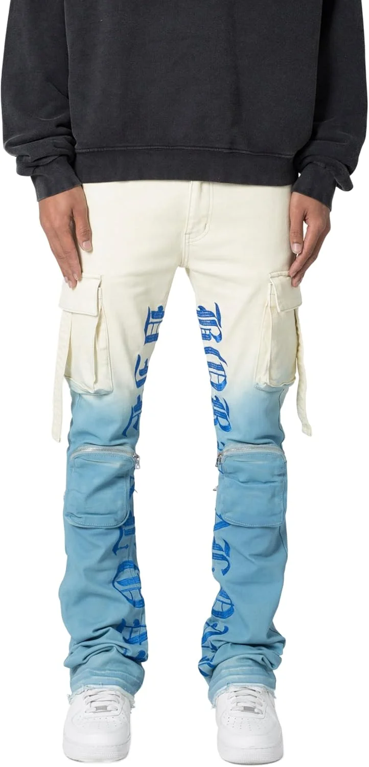 شلوار جین کارگو مردانه مدل X634