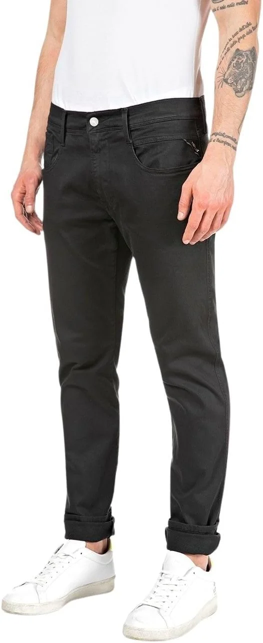 شلوار جین مردانه ریپلی مدل Anbass Slim-Fit Hyperflex Colour X-Lite با قابلیت کشسانی