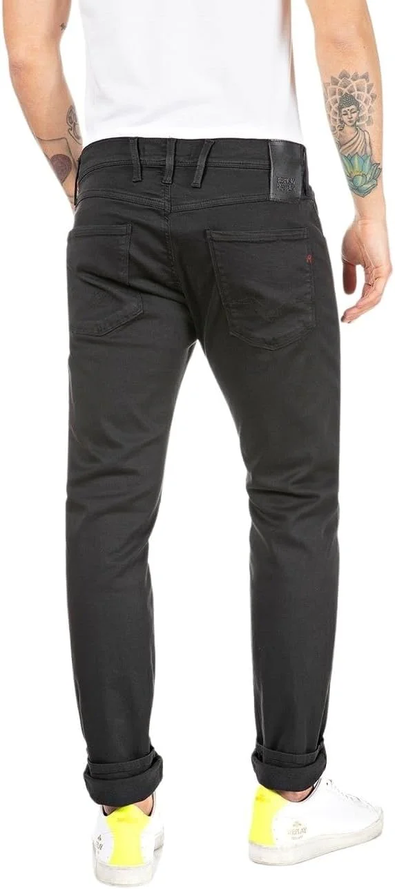 شلوار جین مردانه ریپلی مدل Anbass Slim-Fit Hyperflex Colour X-Lite با قابلیت کشسانی