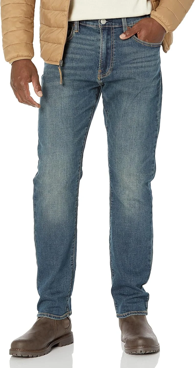 شلوار جین مردانه لاکی برند مدل 410 با فیت ورزشی