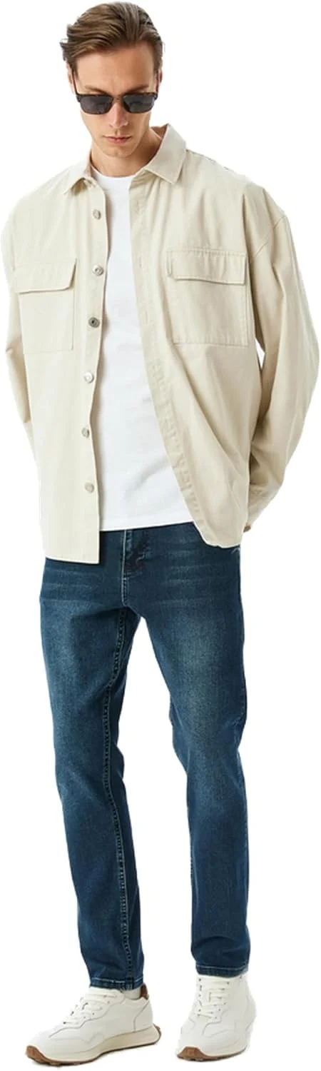 شلوار جین مردانه KOTON مدل Brad Slim Fit (تک عددی)