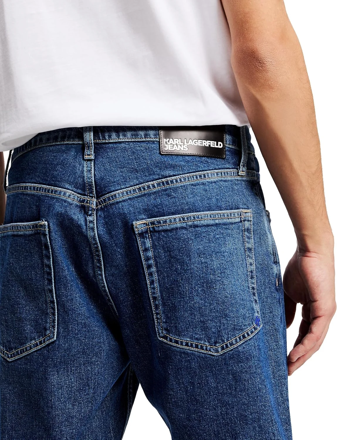 شلوار جین مردانه کارل لاگرفلد مدل دنیم مخروطی