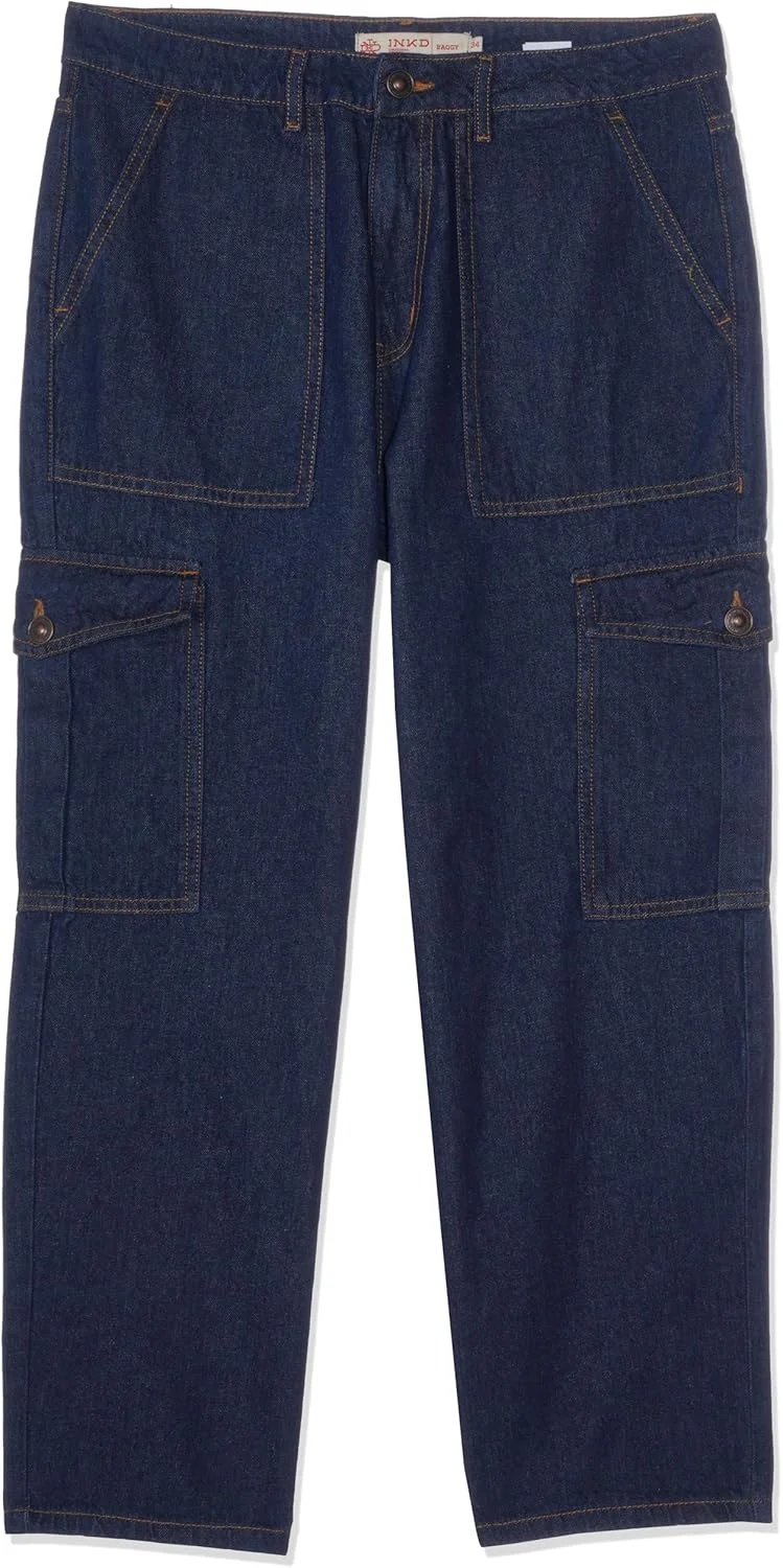 شلوار جین مردانه راحت INKD (INKSS25MJN-603_Sapphire Sphere)