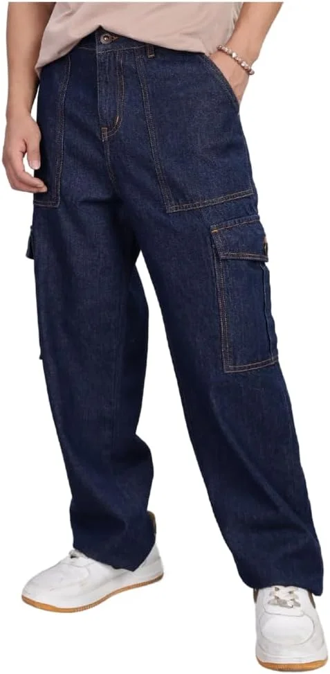 شلوار جین مردانه راحت INKD (INKSS25MJN-603_Sapphire Sphere)