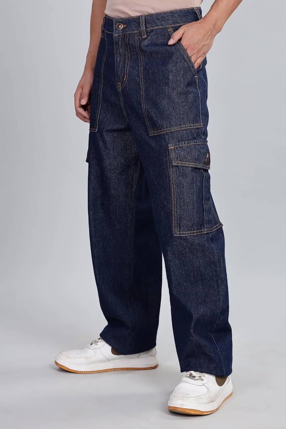 شلوار جین مردانه راحت INKD (INKSS25MJN-603_Sapphire Sphere)