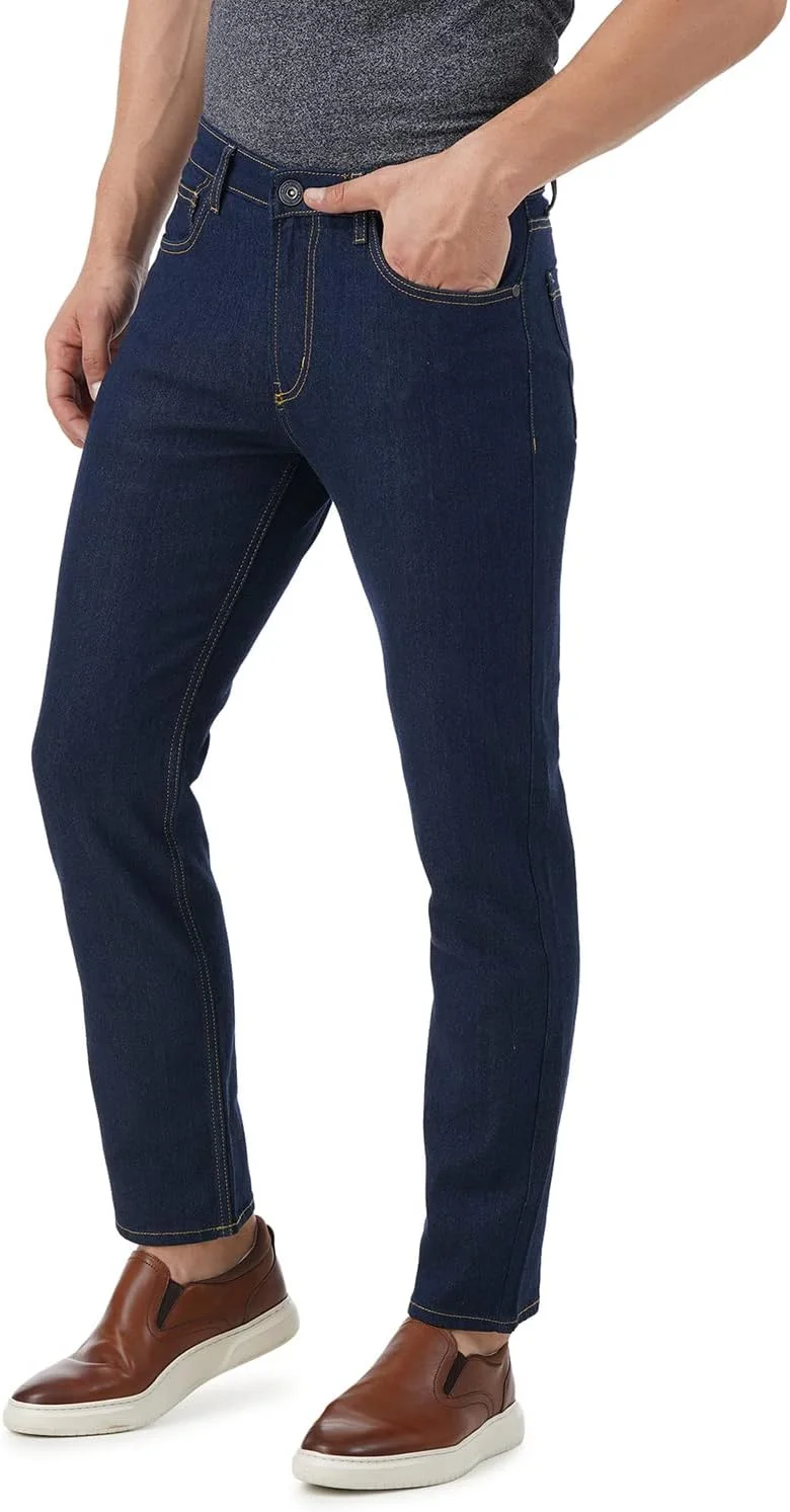 شلوار جین مردانه INKD با دوخت متضاد و فیت معمولی کشسان