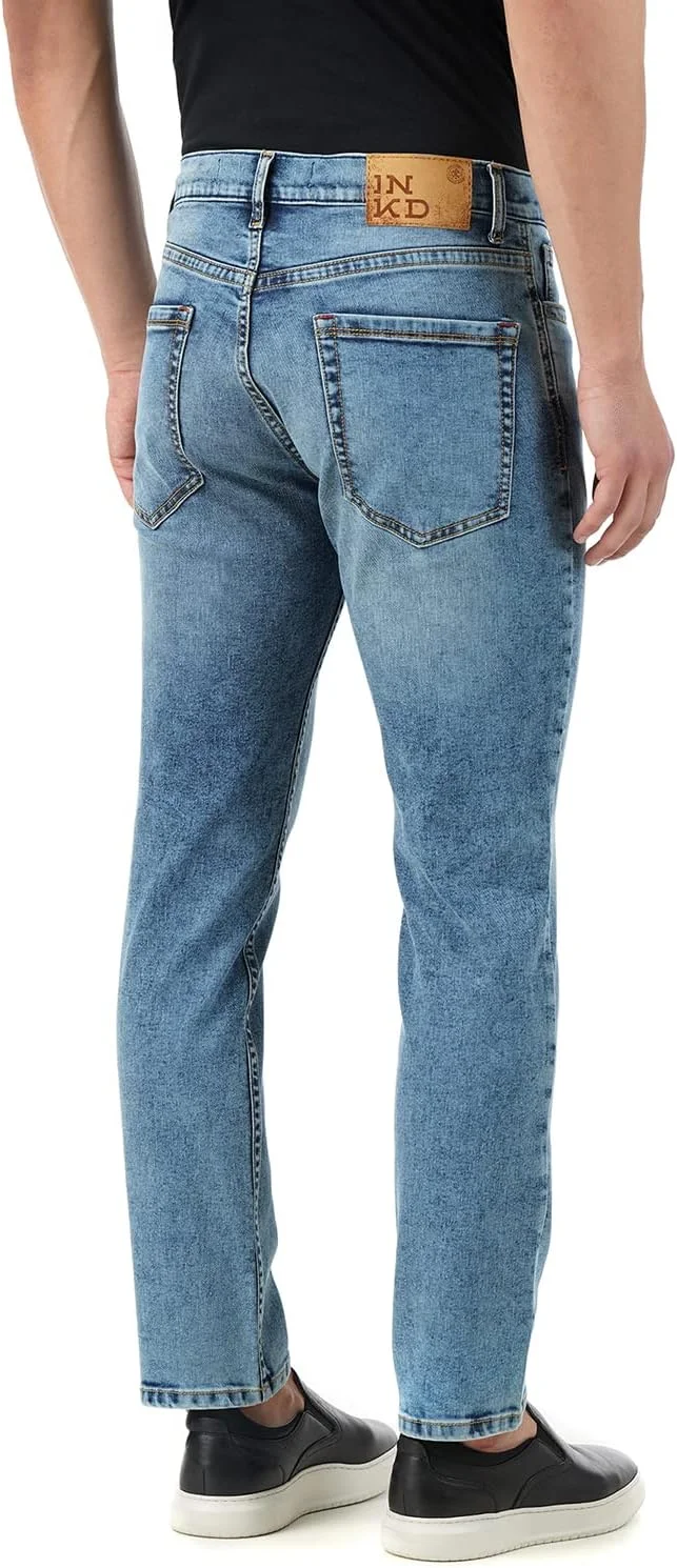 شلوار جین مردانه INKD، سبک، کشسان و با برش معمولی