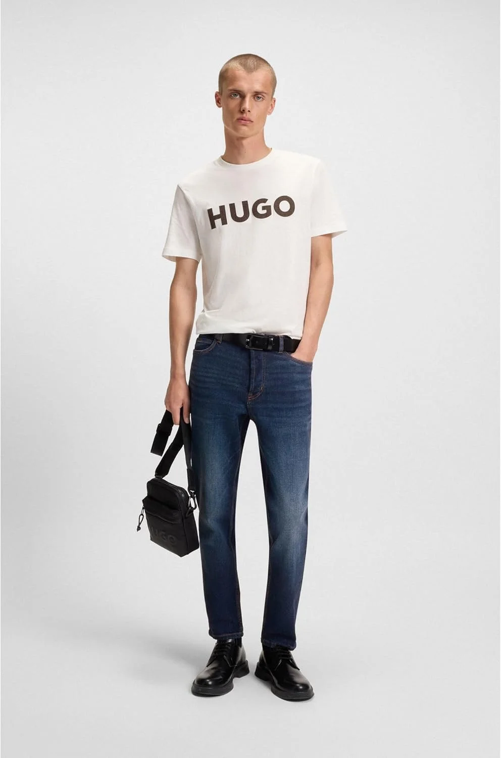 شلوار جین مردانه هوگو مدل 634 با فیت مخروطی و کشی