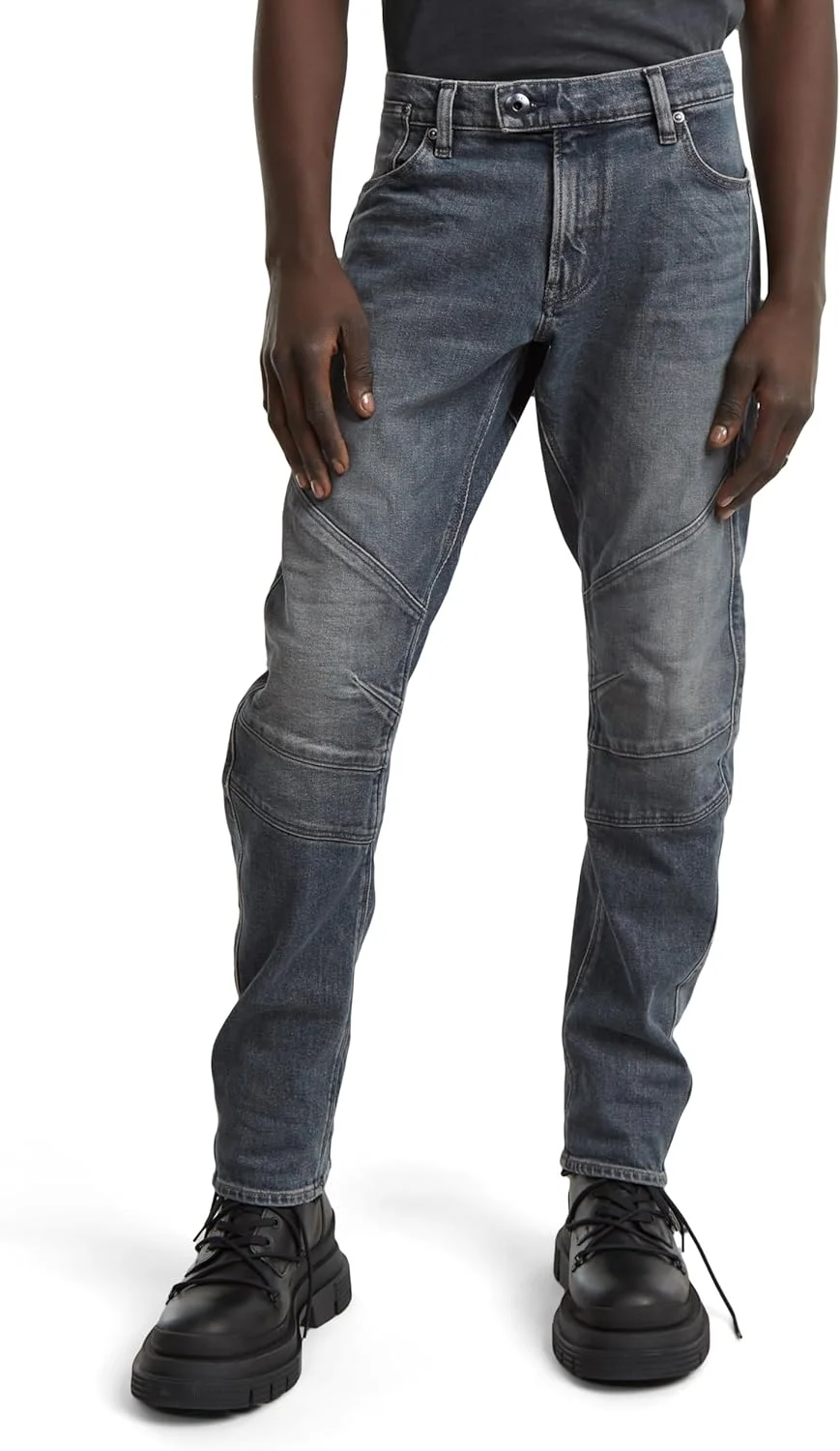 شلوار جین باریک مردانه جی-استار راو مدل موتو کراس سه بعدی