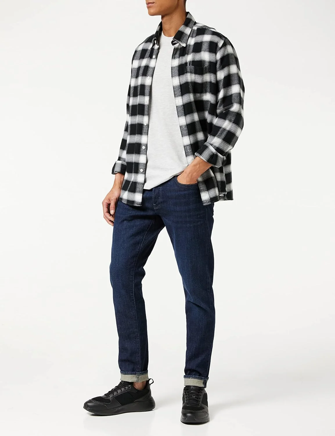 شلوارک جین مردانه اسلیم 3301 جی-استار راو