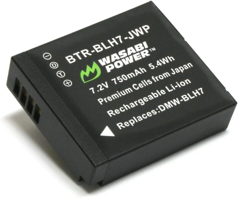 باطری Wasabi Power برای پاناسونیک DMW-BLH7, DMW-BLH7E, DMW-BLH7PP و پاناسونیک Lumix DC-GX850, DMC-GM1, DMC-GF7, DMC-LX10