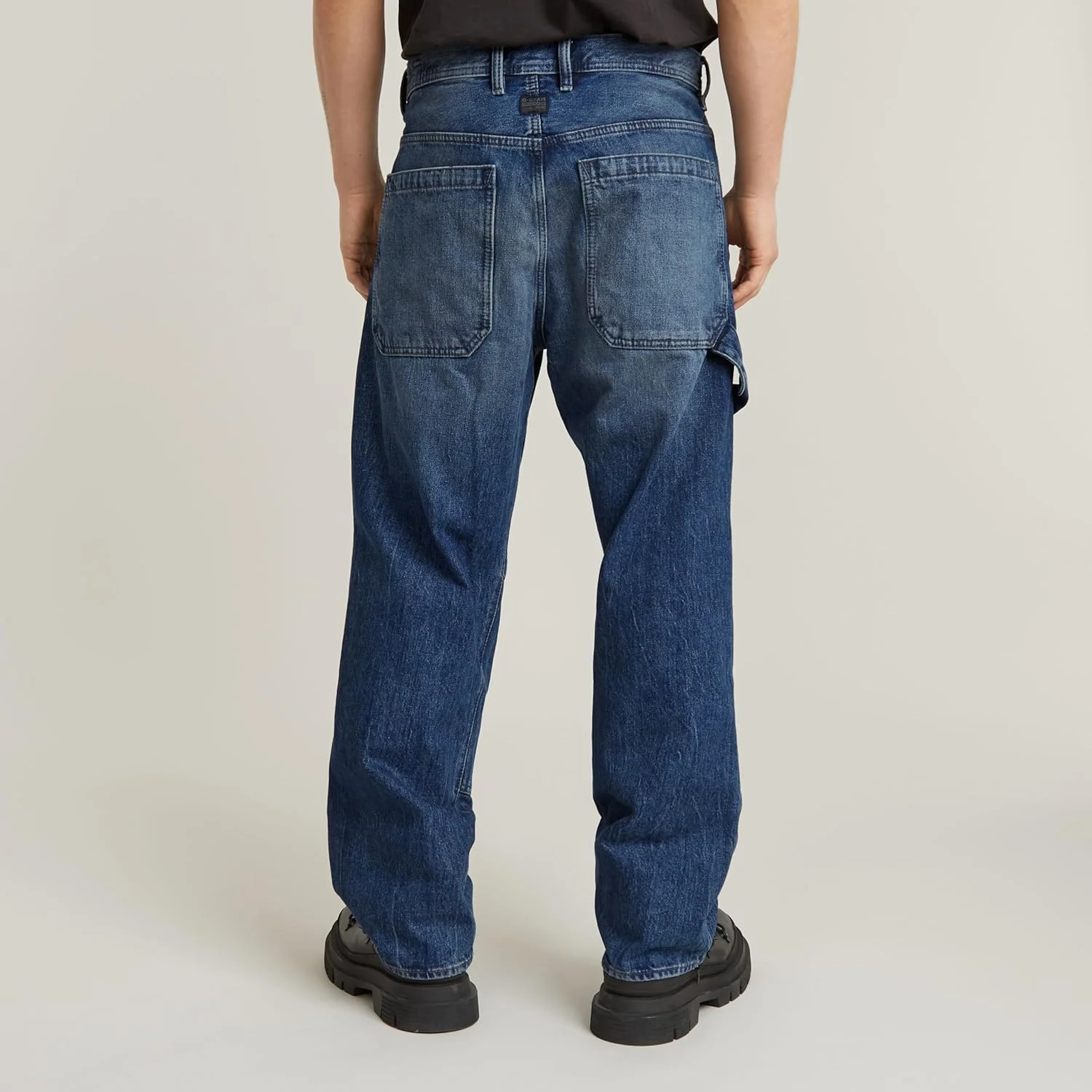 شلوار جین مردانه جی استار راو مدل کارپنتر 3D گشاد