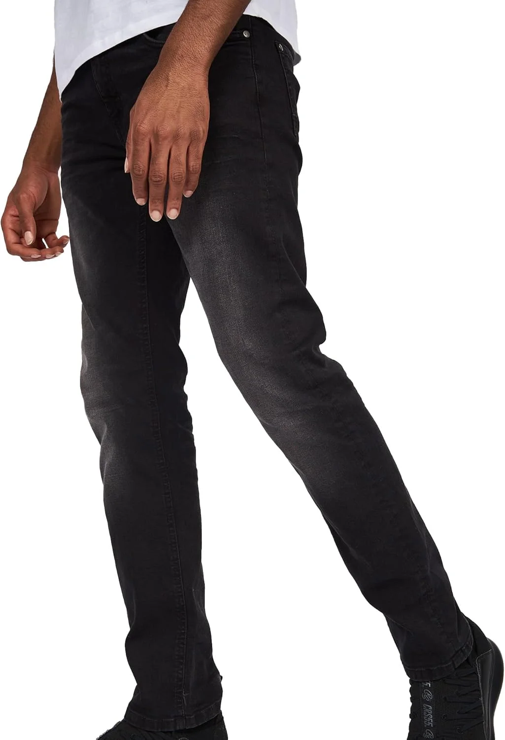 شلوار جین کشی مردانه کراس‌هچ مدل اسولته (سایز 32S) (سنگ شور)