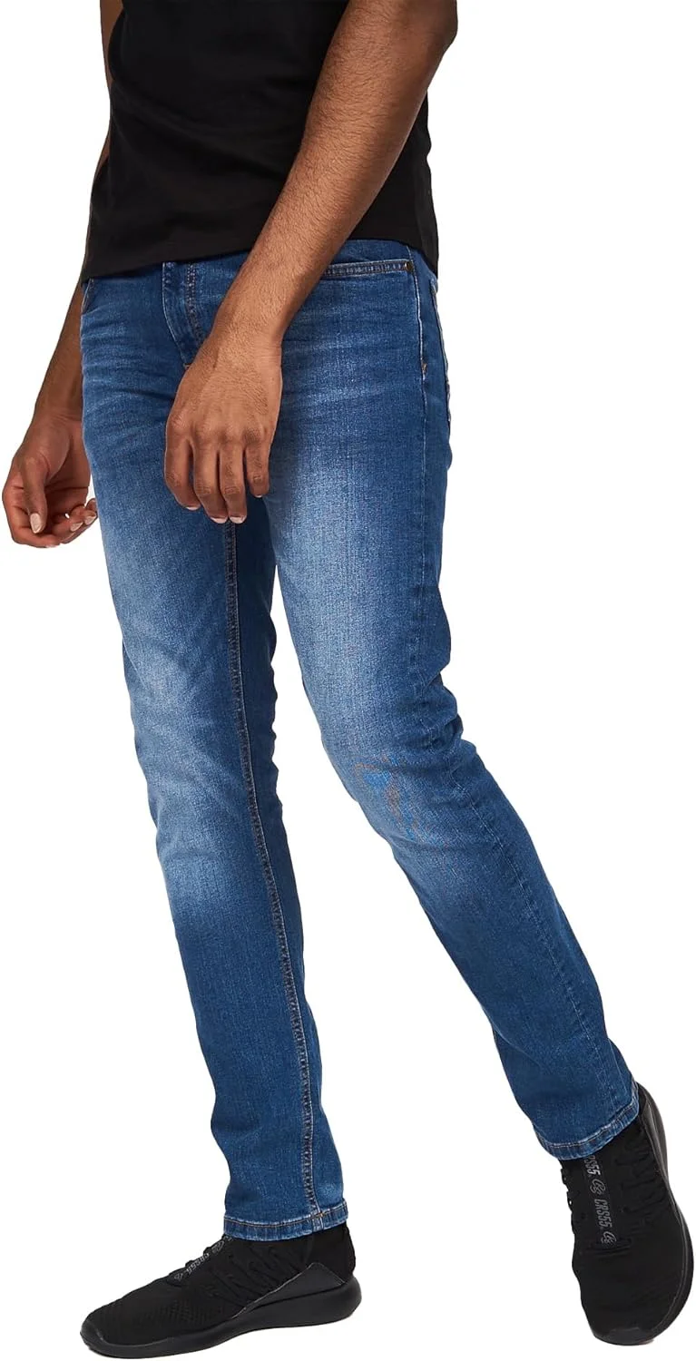 شلوار جین مردانه اسلیم فیت کشی Crosshatch Svelte (سنگ شور)