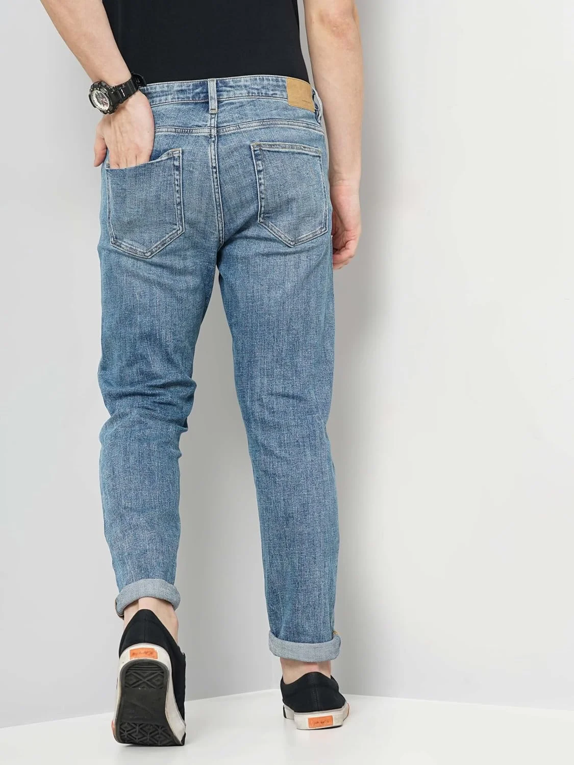 شلوار جین مردانه Celio آبی رنگ، مدل Slim Fit، پنبه ای و طرح دار (3596656047201)