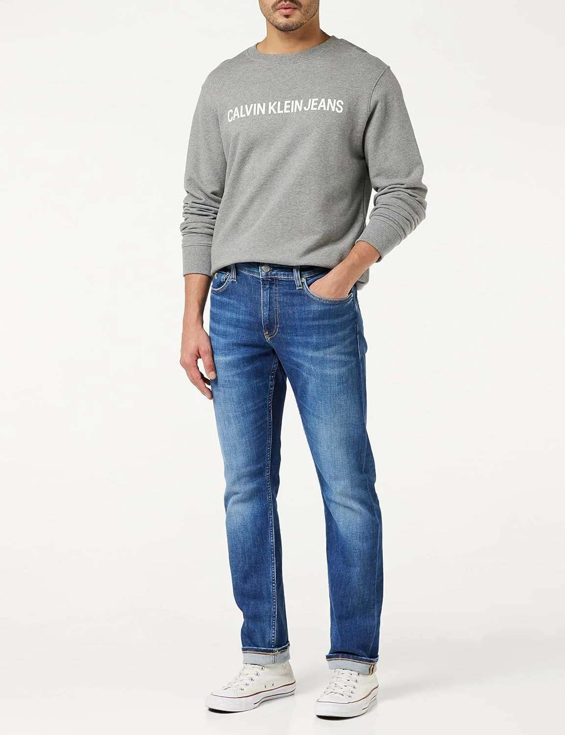 شلوار کتان مردانه کلوین کلاین مدل CKJ 058 SLIM TAPER