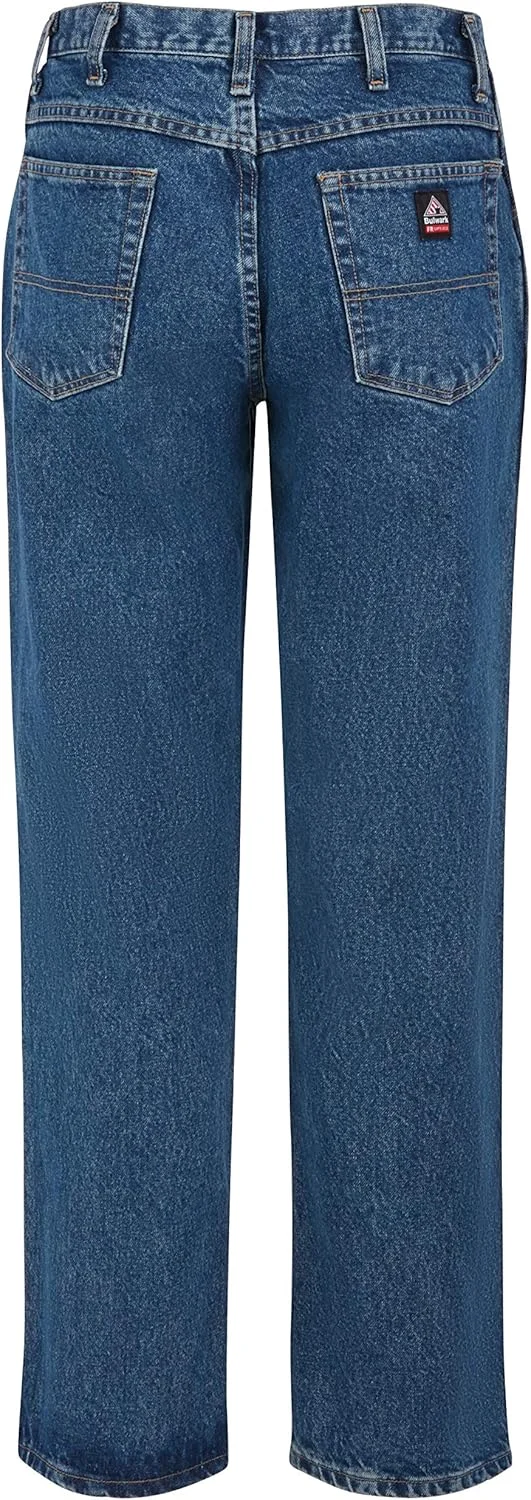 شلوار جین دنیم مردانه Bulwark FR با فاق آزاد و مقاوم در برابر آتش
