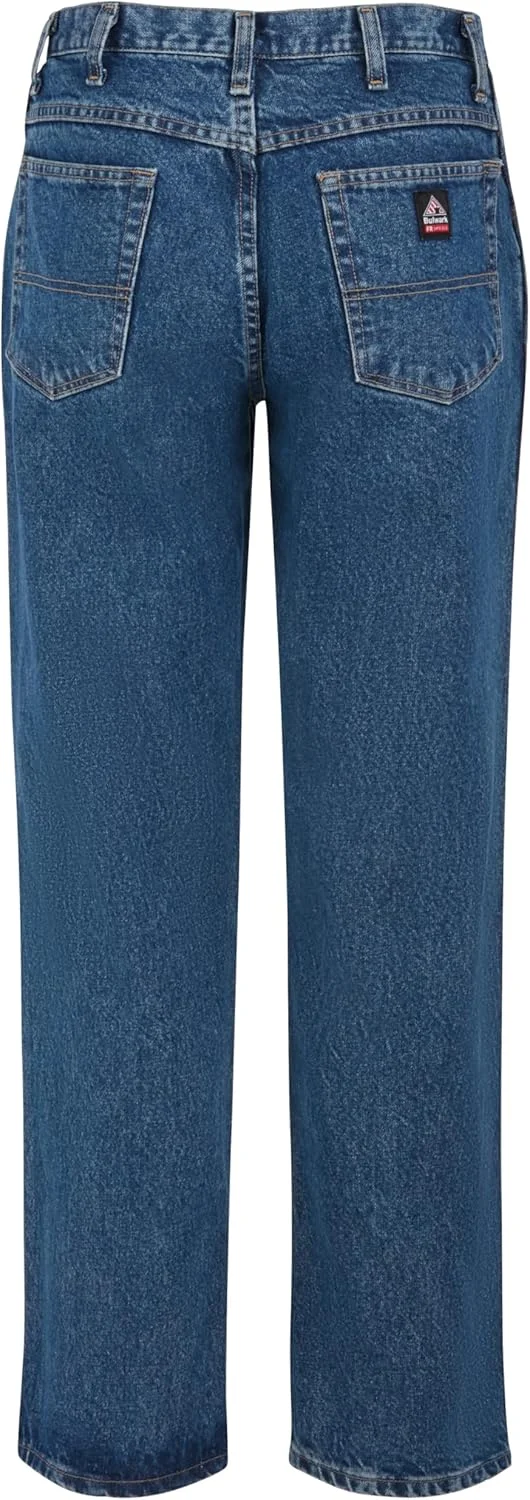 شلوار جین دنیم مردانه Bulwark FR با فاق آزاد و مقاوم در برابر آتش