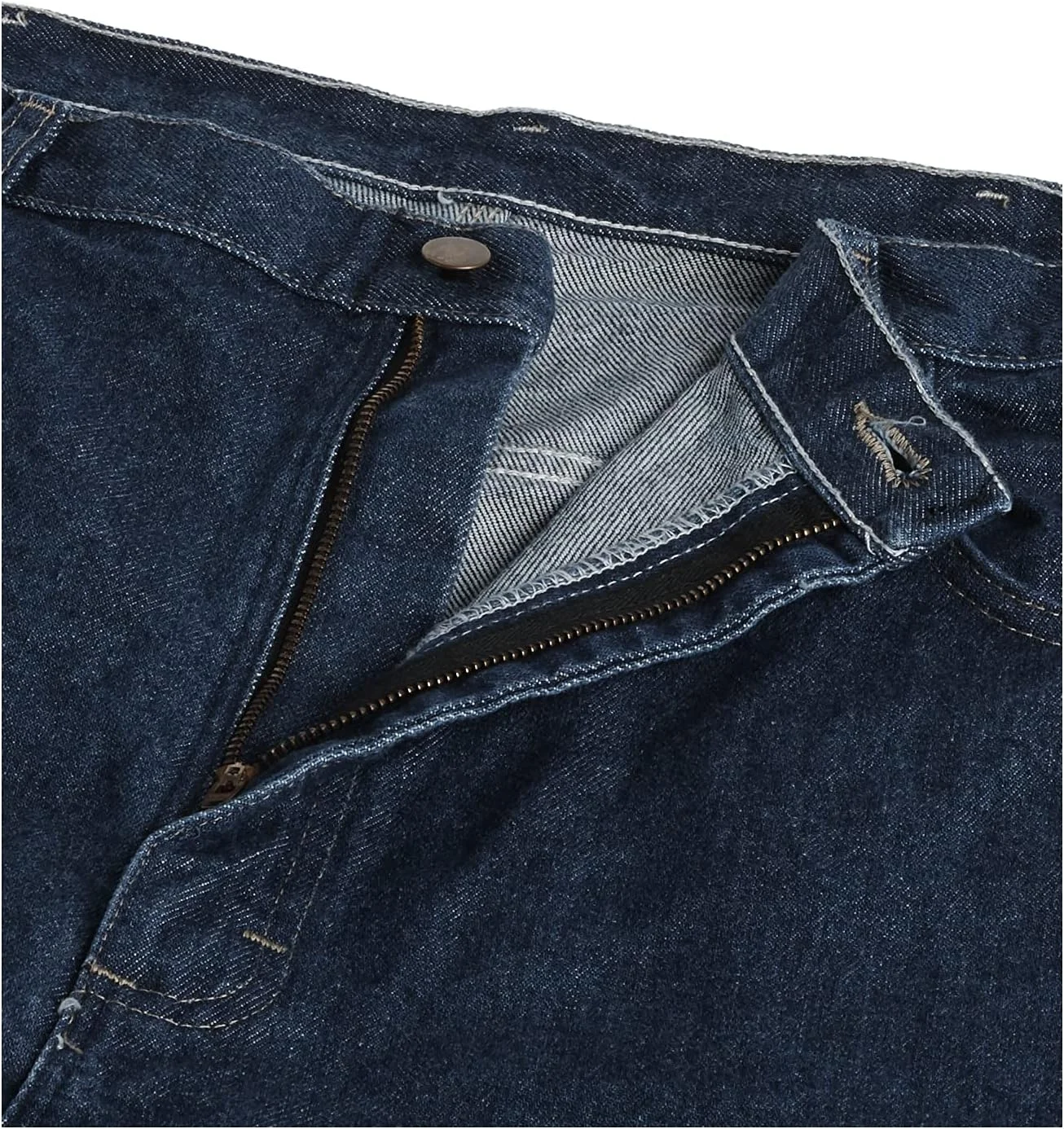 شلوار جین کار دنیم پیش شسته شده بولورک مردانه، آبی، سایز 46W x 30L