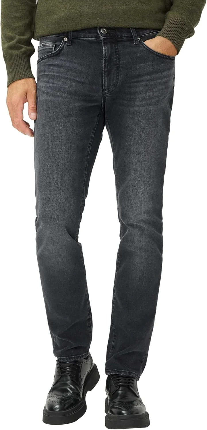 شلوار جین مردانه براکس، مدل چاک، آبی، پنج جیب