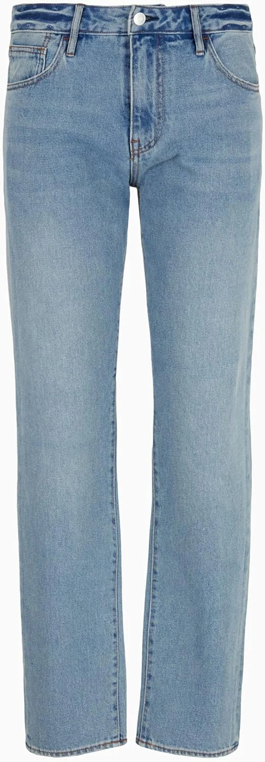 شلوار جین مردانه مدل J13 Slim Fit از جنس دنیم نخی بدون کشش آرمانی اکسچنج شلوار جین مردانه مدل J13 Slim Fit از جنس دنیم نخی بدون کشش آرمانی اکسچنج