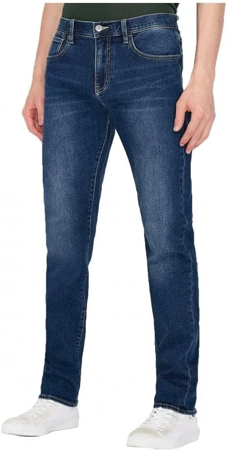 شلوار جین مردانه اسلیم فیت آرمانی اکسچنج با 5 جیب