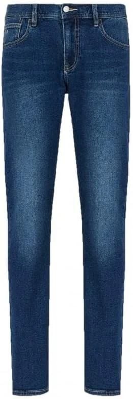 شلوار جین مردانه اسلیم فیت آرمانی اکسچنج با 5 جیب