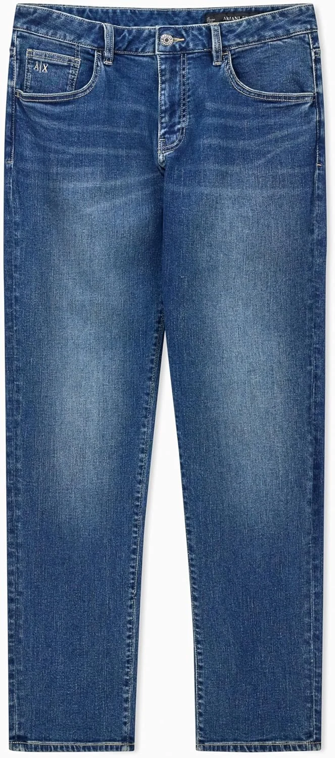 شلوار جین مردانه آرمانی اکسچنج با لوگوی تکه دوزی