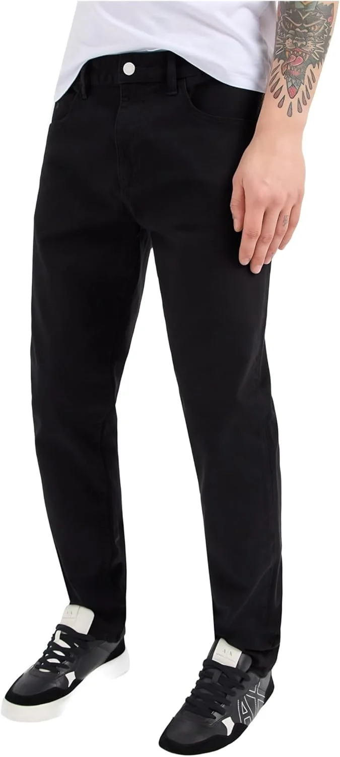 شلوار جین مردانه اسلیم فیت کشی پنج جیب آرمانی اکسچنج