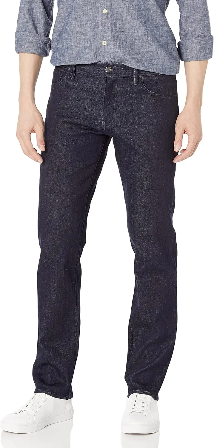 شلوار جین مردانه آرمانی اکسچنج مدل پنج جیب راسته، رنگ تیره، جین/نیلی، سایز 31