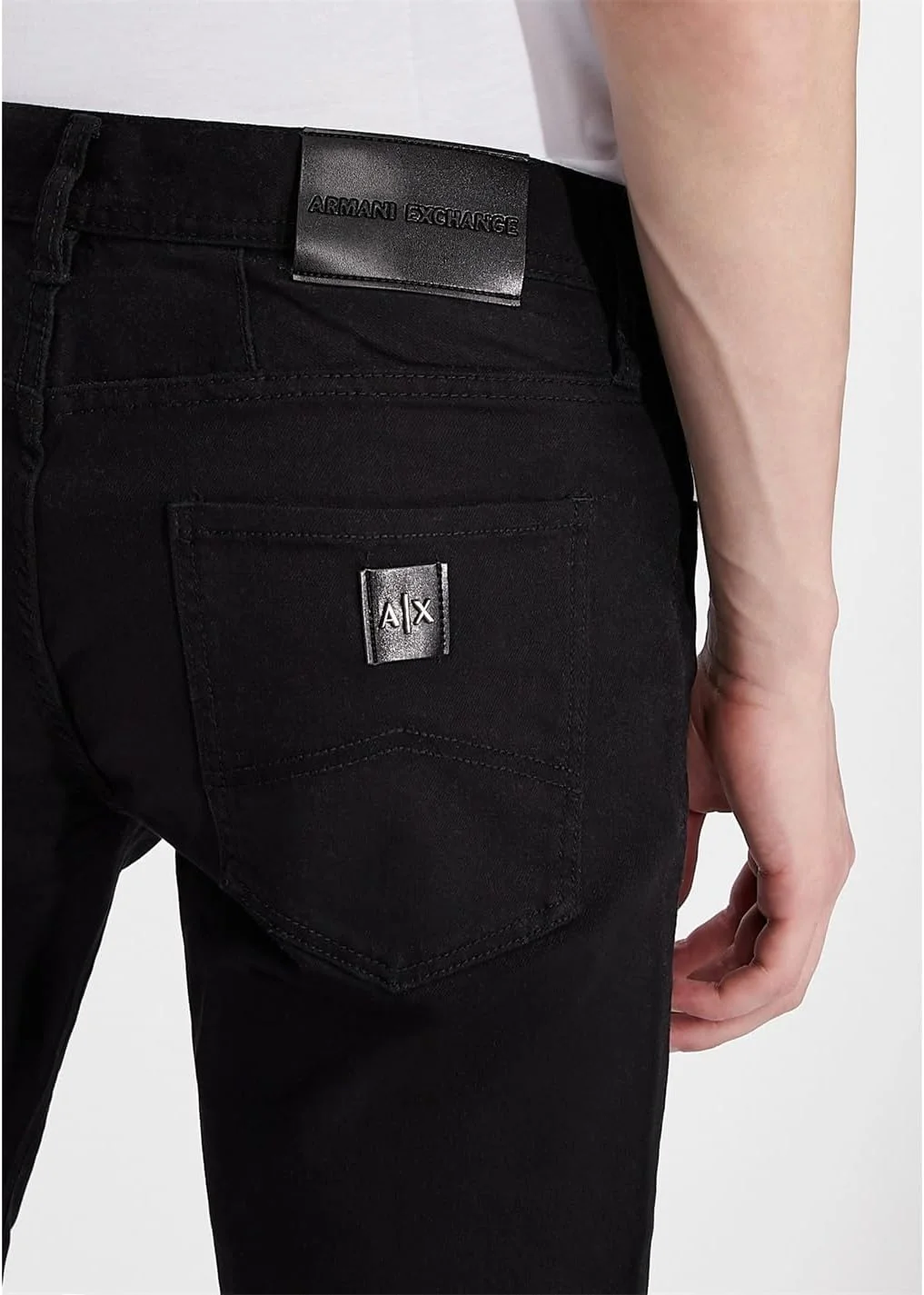 شلوار جین مردانه اسلیم فیت کشی پنج جیب آرمانی اکسچنج