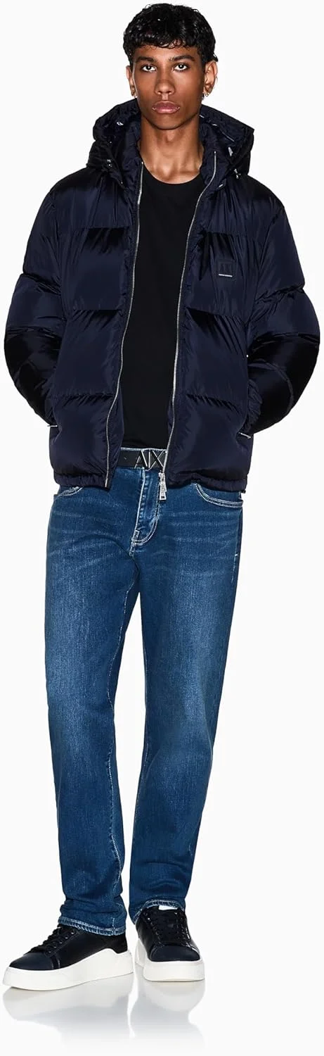 شلوار جین مردانه آرمانی اکسچنج با لوگوی تکه دوزی