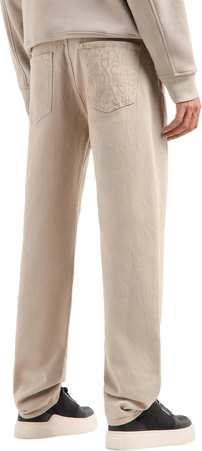 شلوار جین مردانه آرمانی اکسچنج مدل Urban Expedition، پایدار، با جیب پشتی مونوگرام