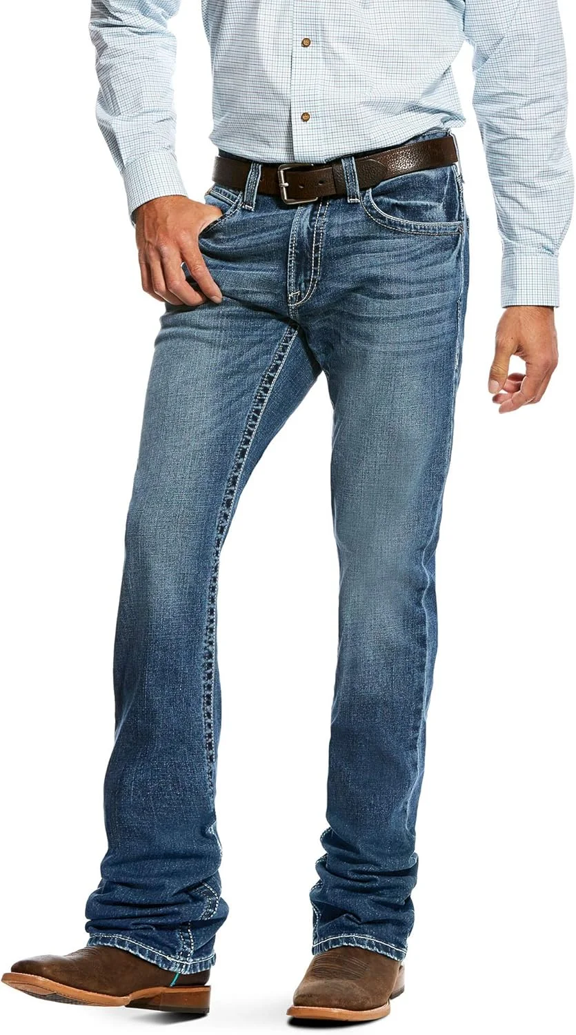 شلوار جین مردانه آریات مدل M2 با برش بوت‌کات راحت (تک عددی)