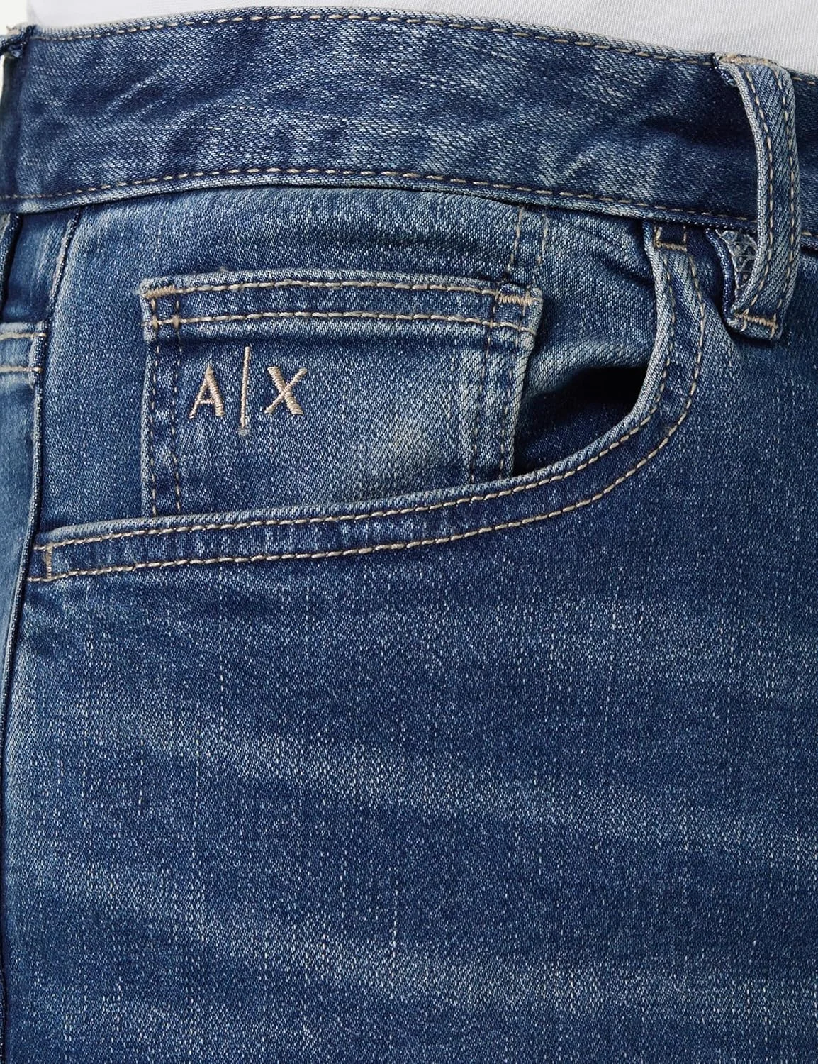 شلوار جین مردانه آرمانی اکسچنج با طرح لوگو