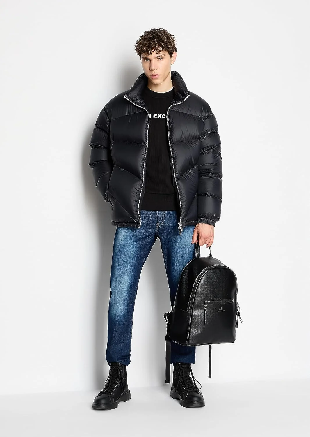 جین مردانه آرمانی اکسچنج مدل J13 Slim Fit با پارچه کشی راحت